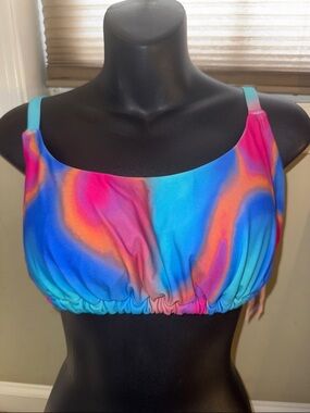 wild fable Tie-Dye Bikini Top - Blue, Pink & Orange